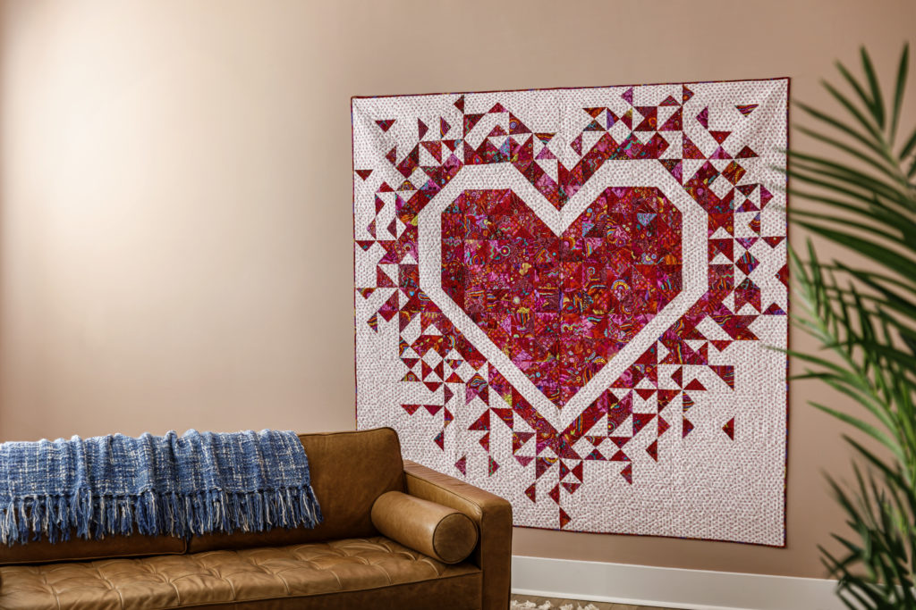 Exploding Heart Kit Quilt Tutorial  