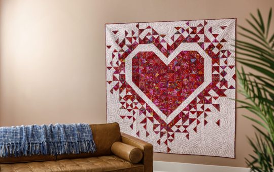 Exploding Heart Kit Quilt Tutorial  