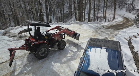 Plowing The Snowcrete!  