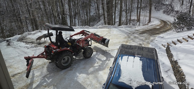 Plowing The Snowcrete!  