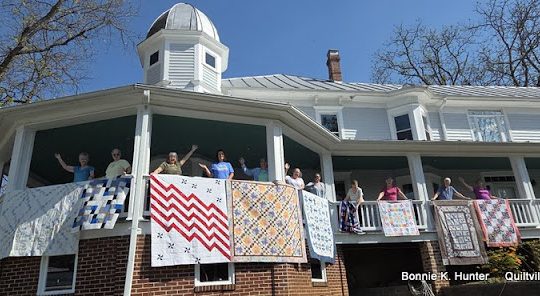 Quilts Over The Rail!  
